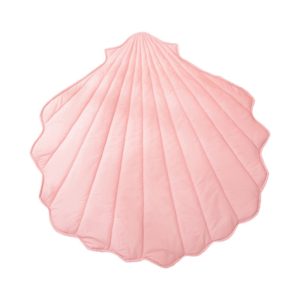 Tapis de jeu coquillage en coton doux pour bébé. Bonne qualité et à la mode. confortable, couleur rose.