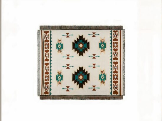 Tapis d'extérieur ethnique de style bohémien rétro. Bonne qualité, très confortable et à la mode