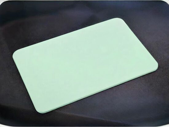 Tapis de bain écologique en terre de diatomée, couleur bleu, très confortable pour salle de bain