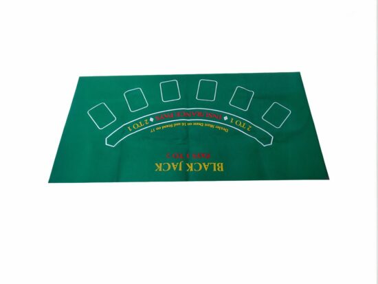 tapis de black jack vert
