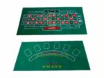 Tapis de jeu de carte de poker et roulette