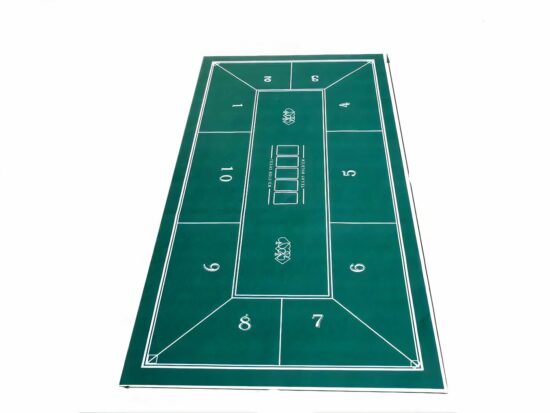 Tapis vert de jeu de carte pour le poker