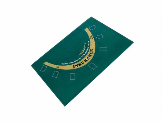 Tapis de poker vert de contre partie