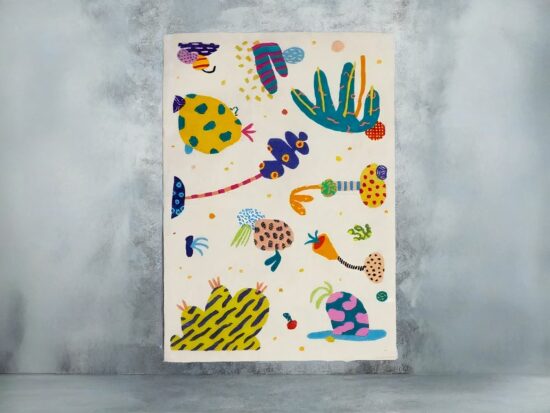 Tapis de sol pour enfants avec motifs colorés