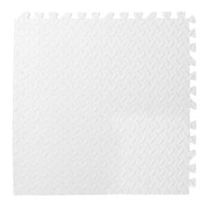 Tapis puzzle carré blanc