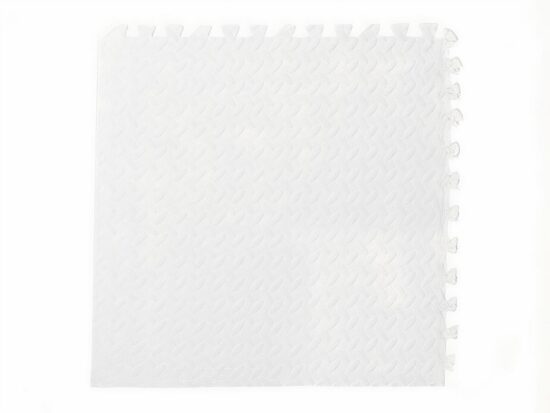 Tapis puzzle carré blanc
