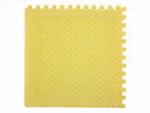 Tapis puzzle carré jaune