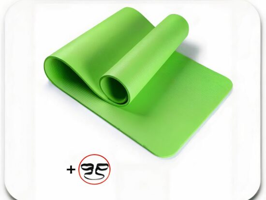 Tapis de sport antidérapant unisexe. Bonne qualité et très pratique, couleur verte