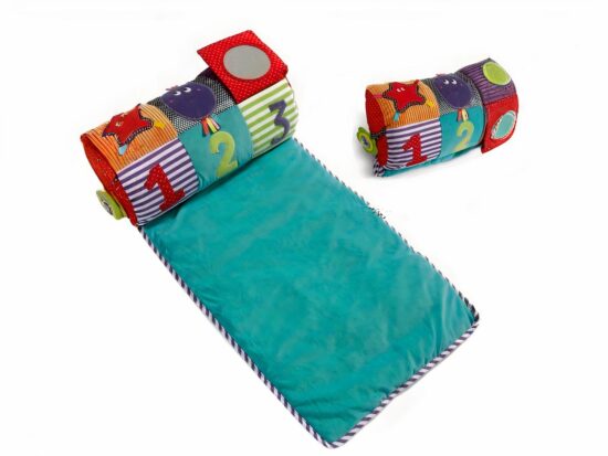 Tapis de jeu coloré et ludique pour bébé avec coussin et jeu