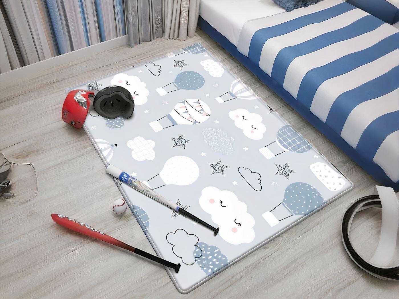 Tapis nuage avec motif étoiles • Tapis Modernes