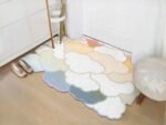 Tapis nuages colorés dans une entrée
