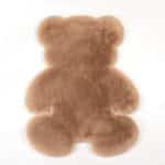 Tapis ours super doux et antidérapant pour enfants. Bonne qualité, confortable, couleur marron