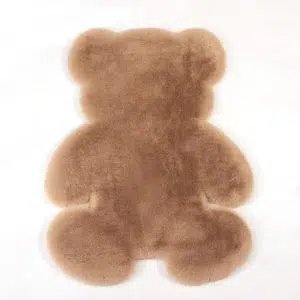 Tapis ours super doux et antidérapant pour enfants. Bonne qualité, confortable, couleur marron