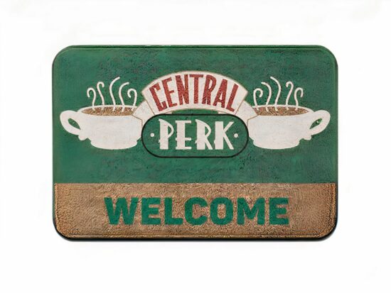 Tapis vert et beige central perk